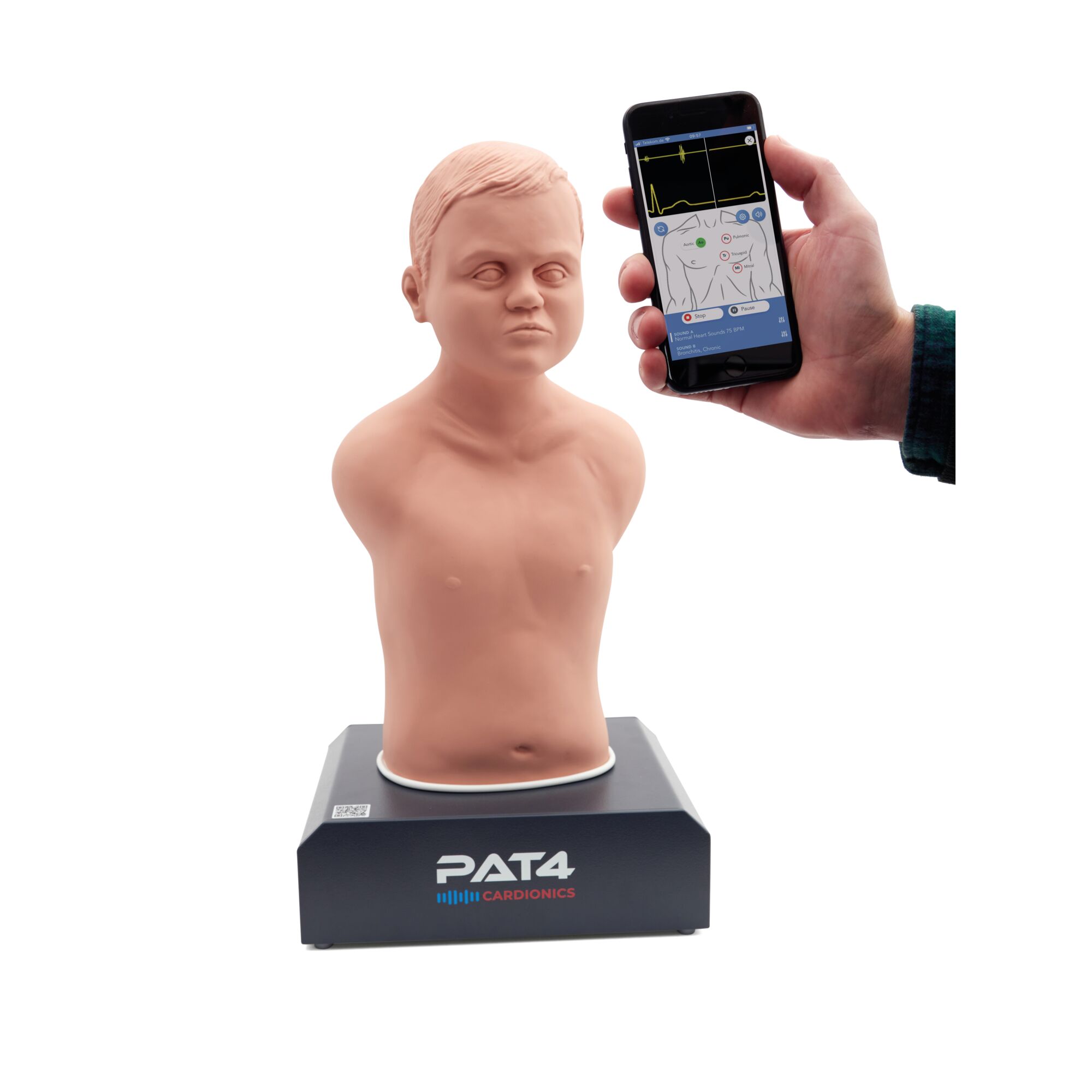 Манекен для аускультации в педиатрии PAT4