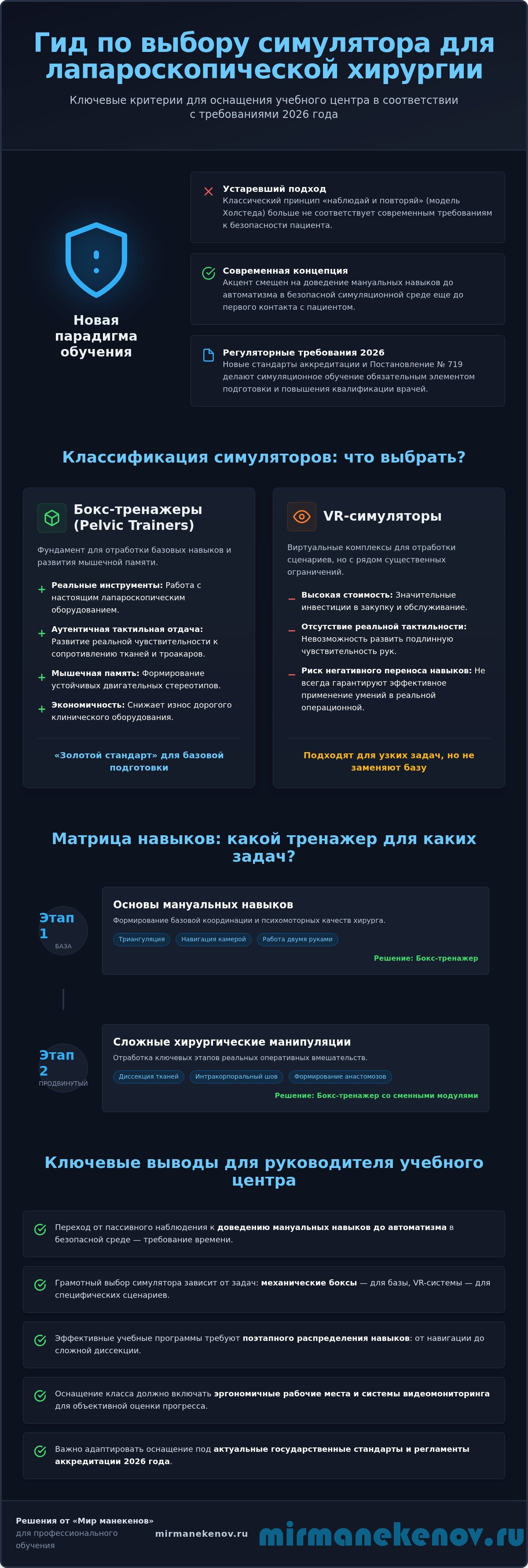 Симулятор для лапароскопической хирургии: полный гид по выбору и обучению в 2026 году